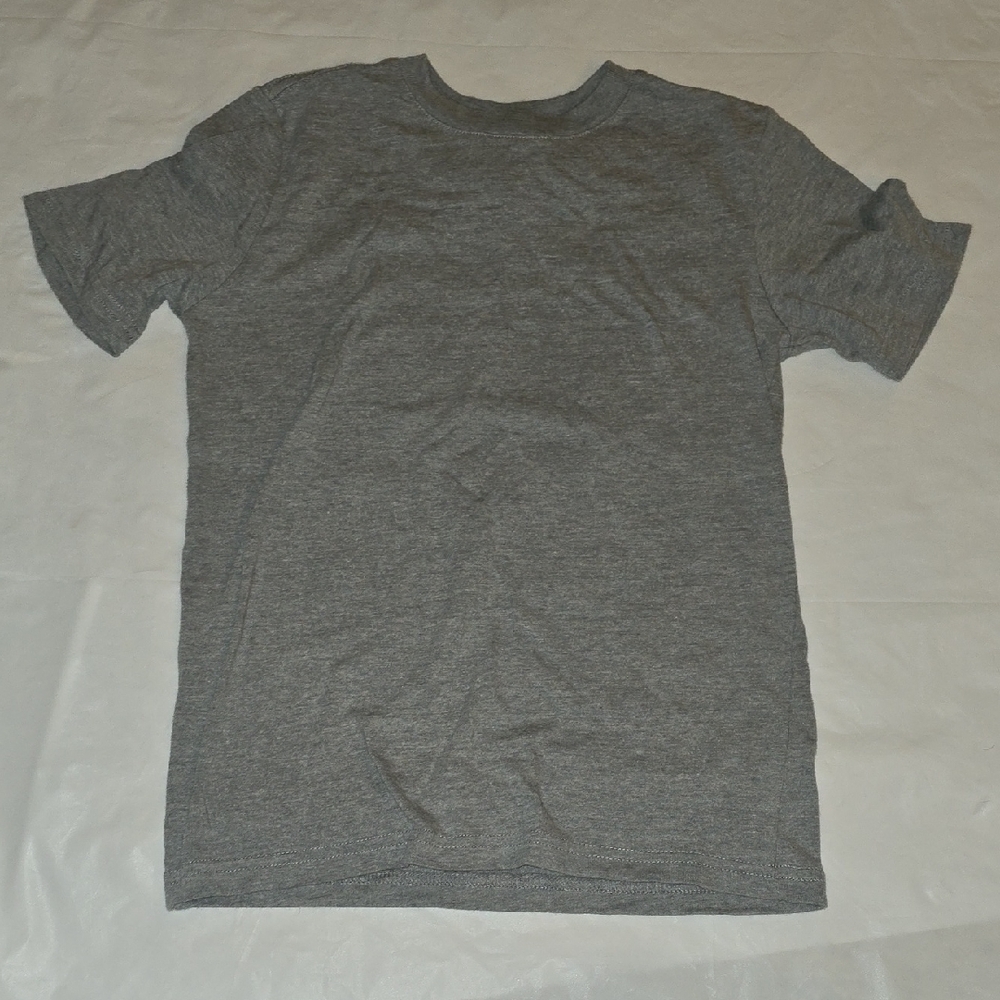 Wonder Nation Boys Solid Gray Tee S